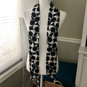 NWOT Coach silk signature C reversible scarf